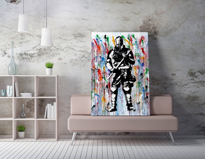 Wallity Lienzo Decorativo Banksy WY131 (50 x 70 cm) Wallity Lienzo Decorativo Banksy WY131 (50 x 70 cm)